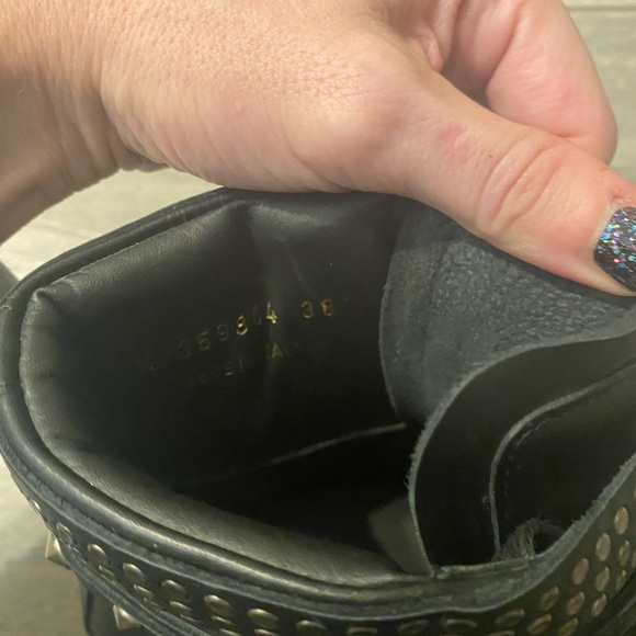 Saint Laurent court studs high tops boots - Picture 6 of 8